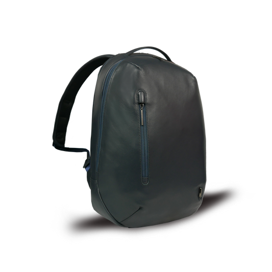 【新色】BTY《ビーティーワイ》ネイビーシティリュック | A4 B4対応 15.6インチPC対応 23L 縦47cm 防水本革 大容量 ユニセックス