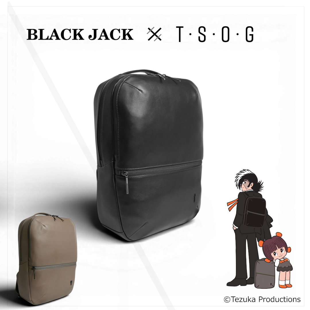 ブラック・ジャック×T・S・O・Gコラボ防水本革シティリュック - 本革