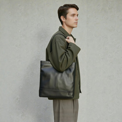 【新製品】BEH《ビーエイチ》スマートシティトート | A4対応 13インチPC対応 縦型 5L 横34.5cm 防水本革 軽量 薄型 ユニセックス