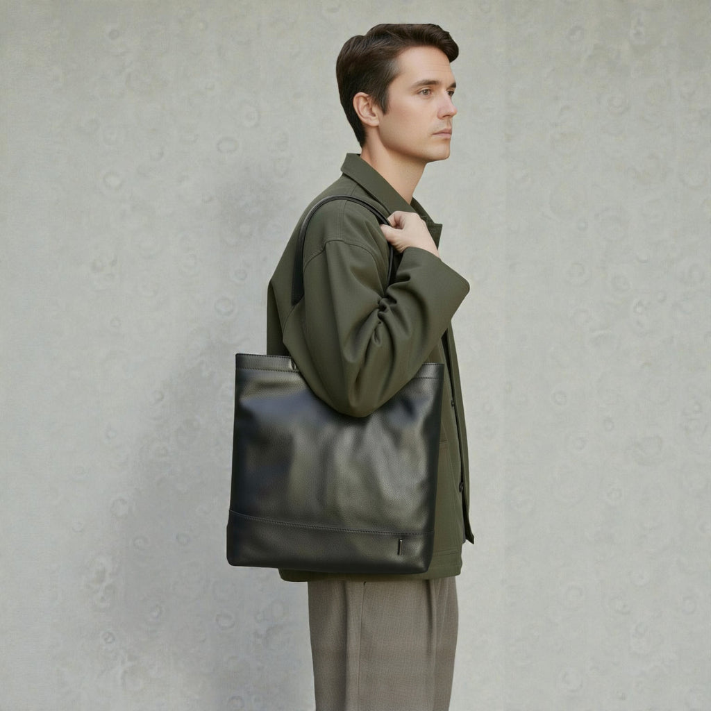 【新製品】BEH《ビーエイチ》スマートシティトート | A4対応 13インチPC対応 縦型 5L 横34.5cm 防水本革 軽量 薄型 ユニセックス