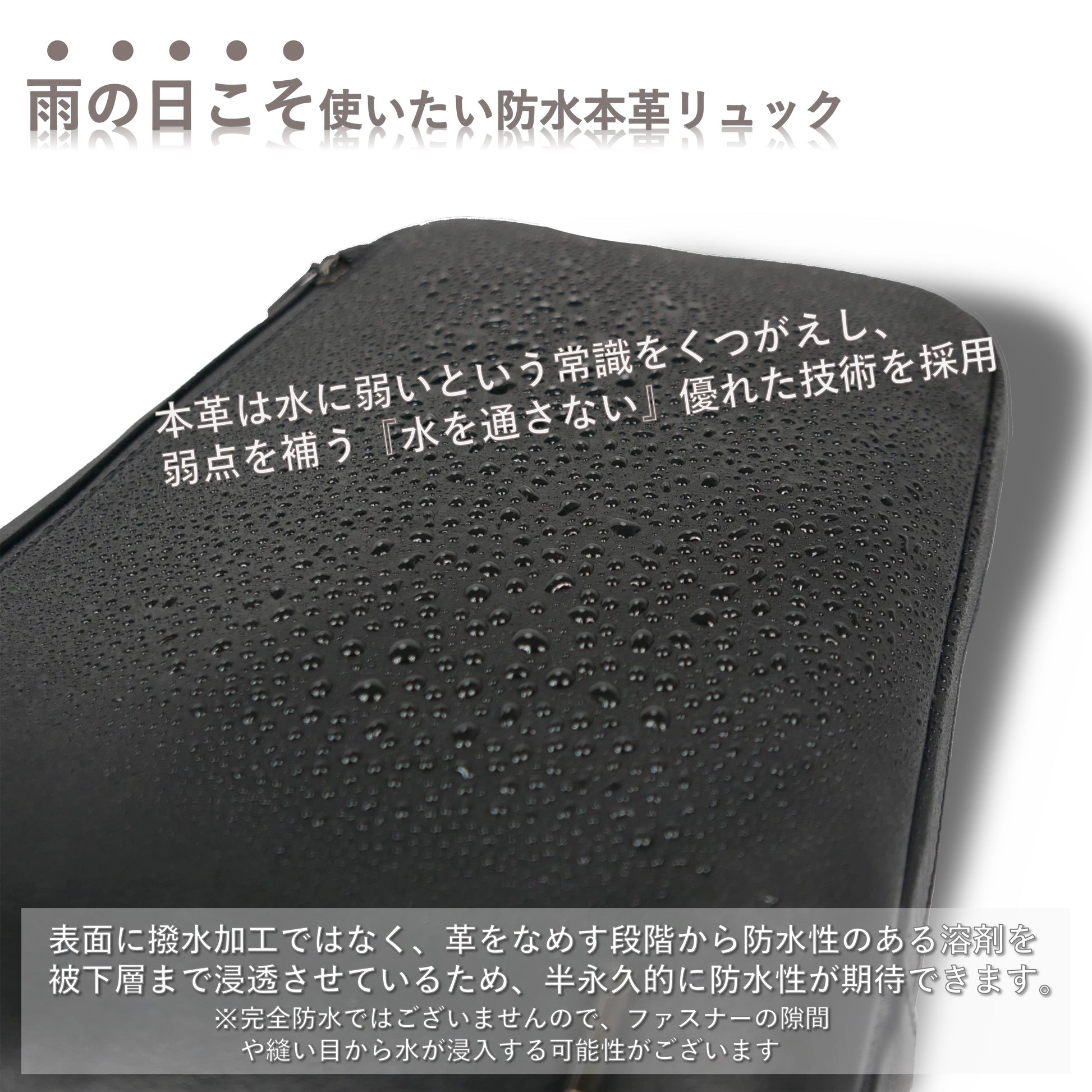 CSA《シーエスエー》グレージュシティリュック_防水本革説明