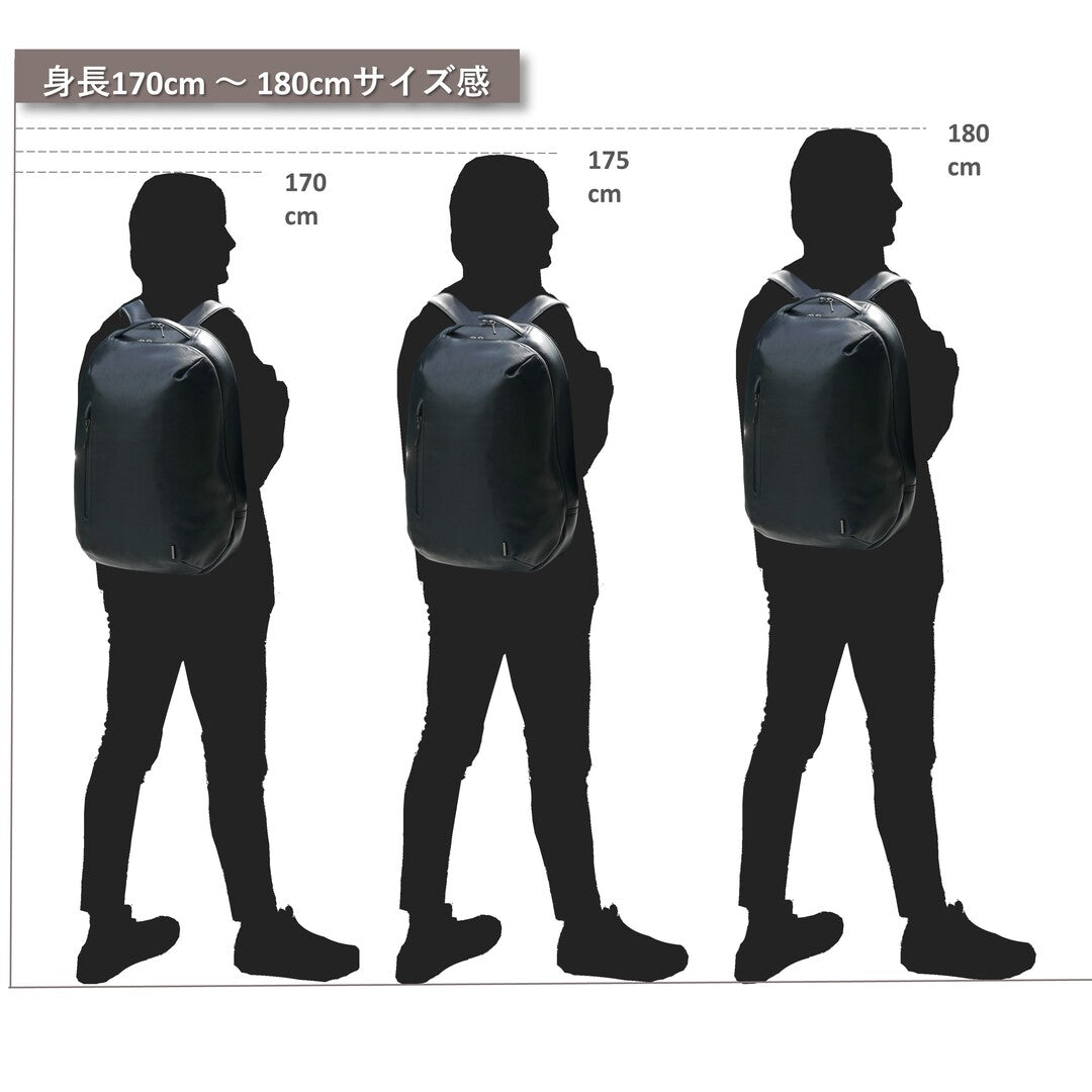 BTY《ビーティーワイ》ブラックシティリュック | A4 B4対応 15.6インチPC対応 23L 縦47cm 防水本革 大容量 ユニセックス