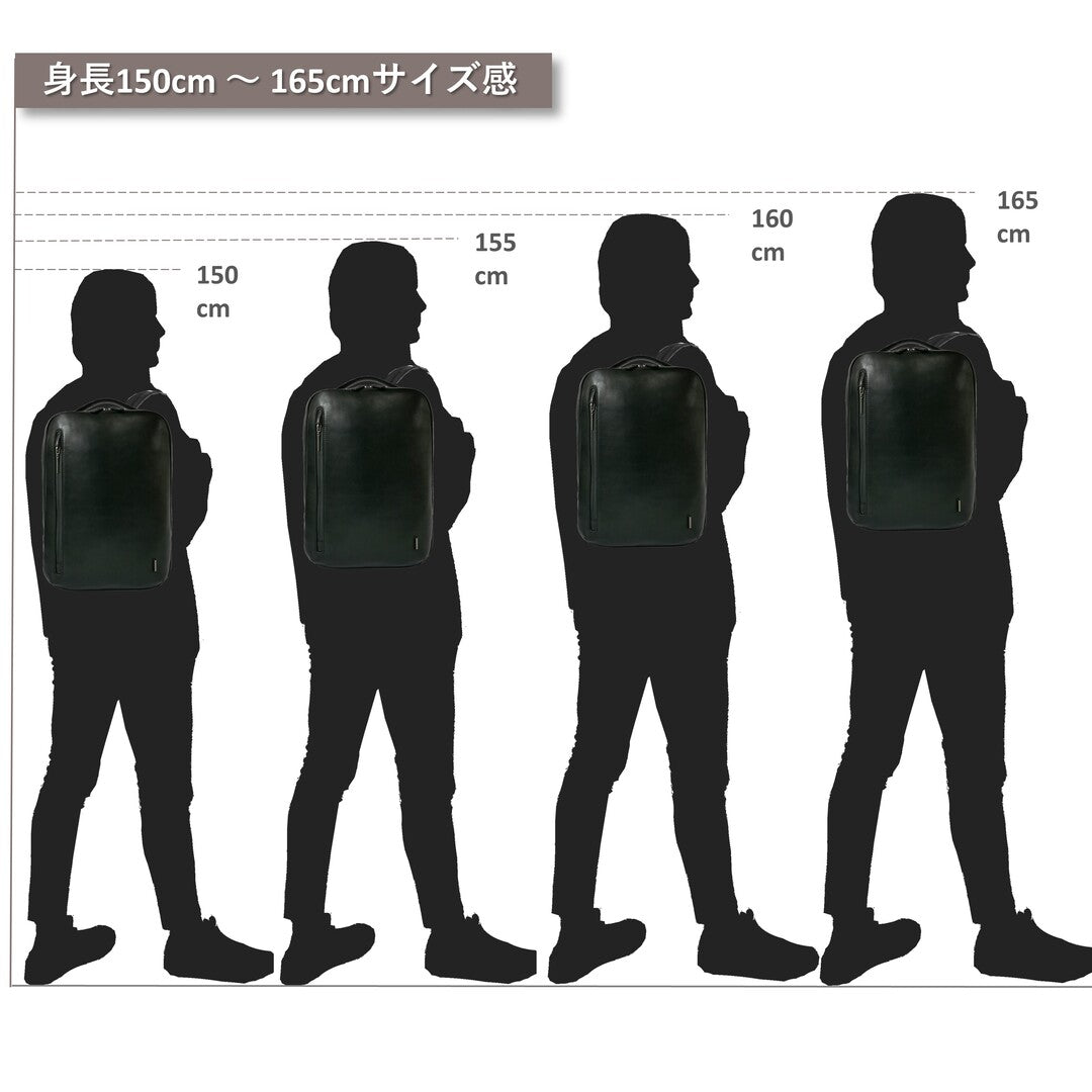 CSA《シーエスエー》グレージュシコンパクトティリュック | A4 対応 14インチPC対応 8L 縦37cm 防水本革 薄型 ユニセックス