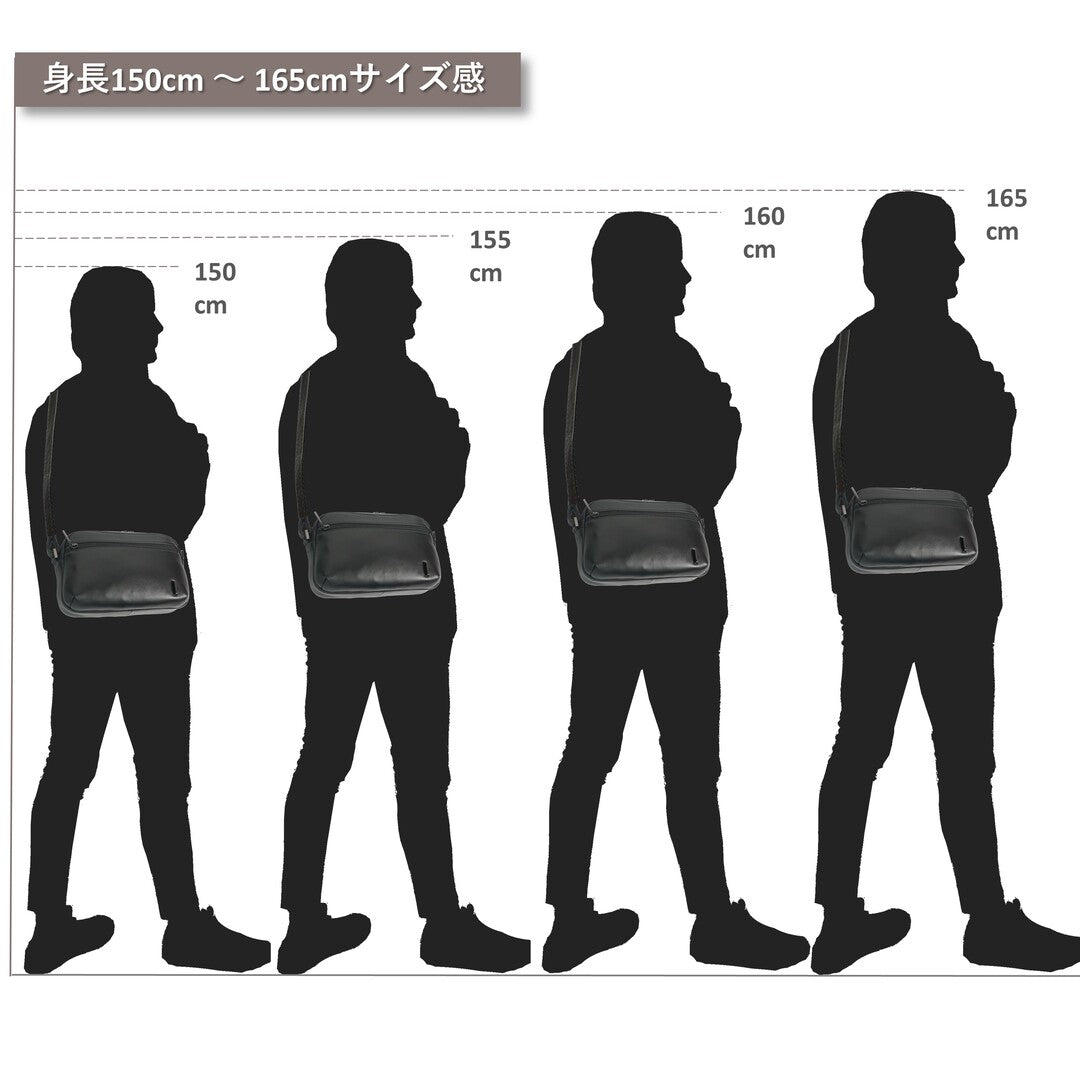 CSA《シーエスエー》シティショルダーバッグ | 防水本革 小型 薄型 軽量 スマホ お財布 ユニセックス