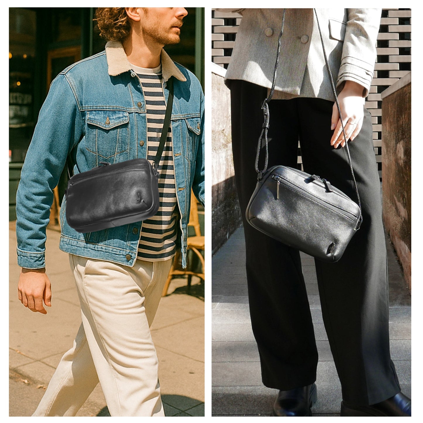 CSA《シーエスエー》シティショルダーバッグ | 防水本革 小型 薄型 軽量 スマホ お財布 ユニセックス