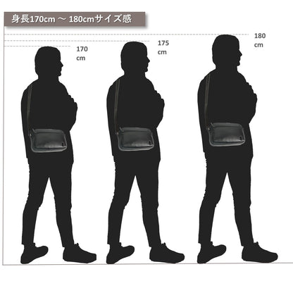 CSA《シーエスエー》シティショルダーバッグ | 防水本革 小型 薄型 軽量 スマホ お財布 ユニセックス
