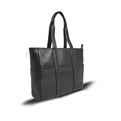 BTY《ビーティーワイ》ブラックシティトート_斜め正面