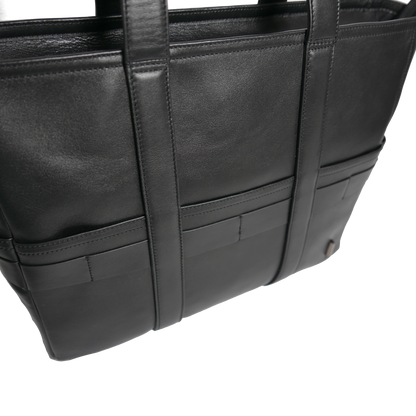 BTY《ビーティーワイ》ブラックシティトート_上部正面