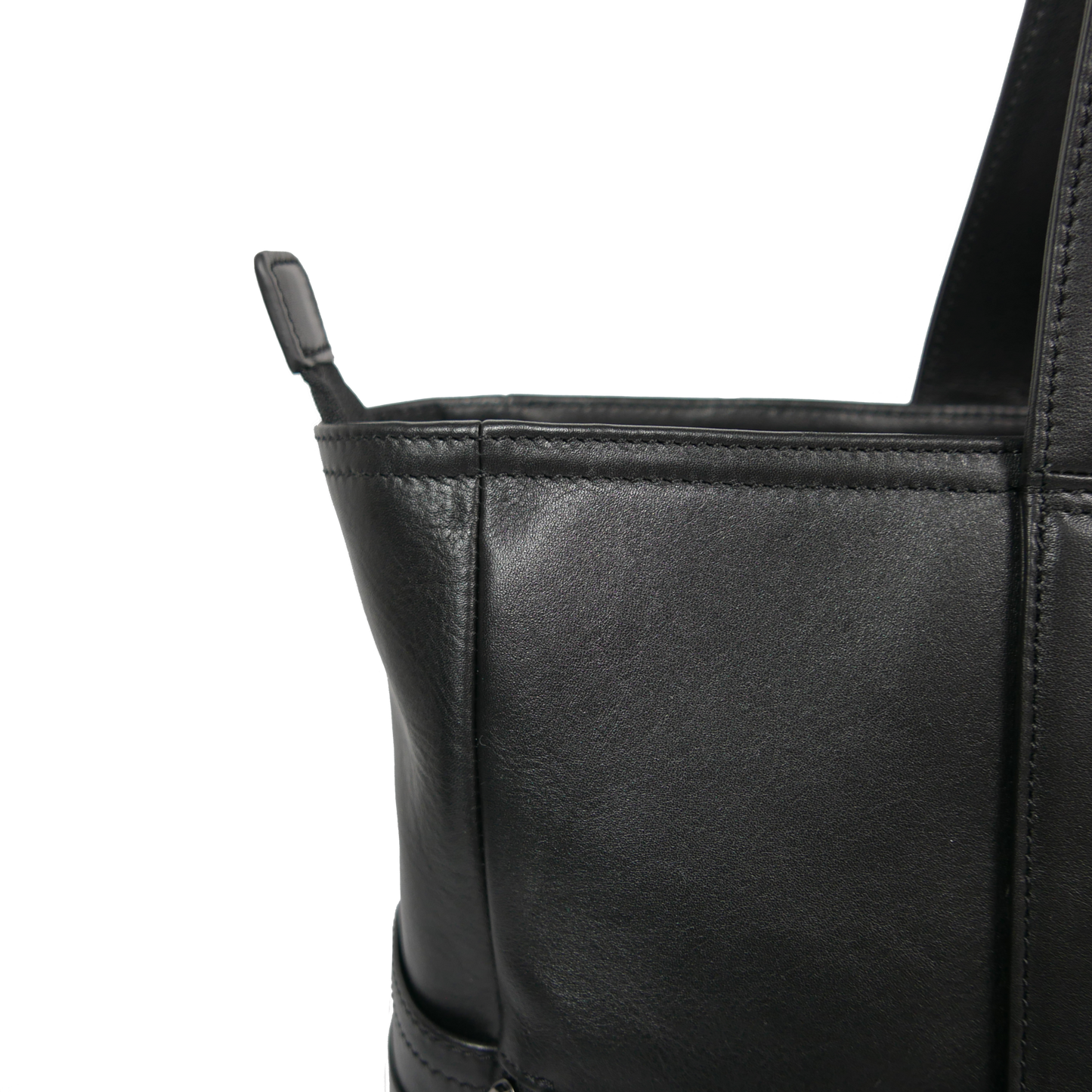 BTY《ビーティーワイ》ブラックシティトート_上部角