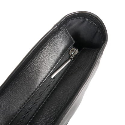 BTY《ビーティーワイ》ブラックシティトート_開口部引き手