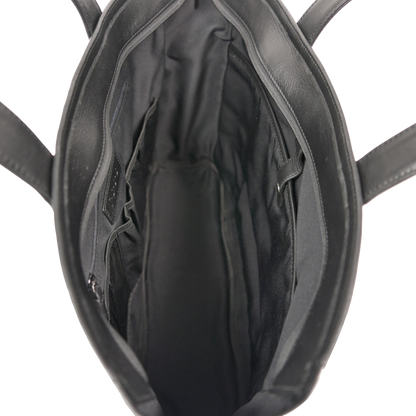 BTY《ビーティーワイ》ブラックシティトート_内部