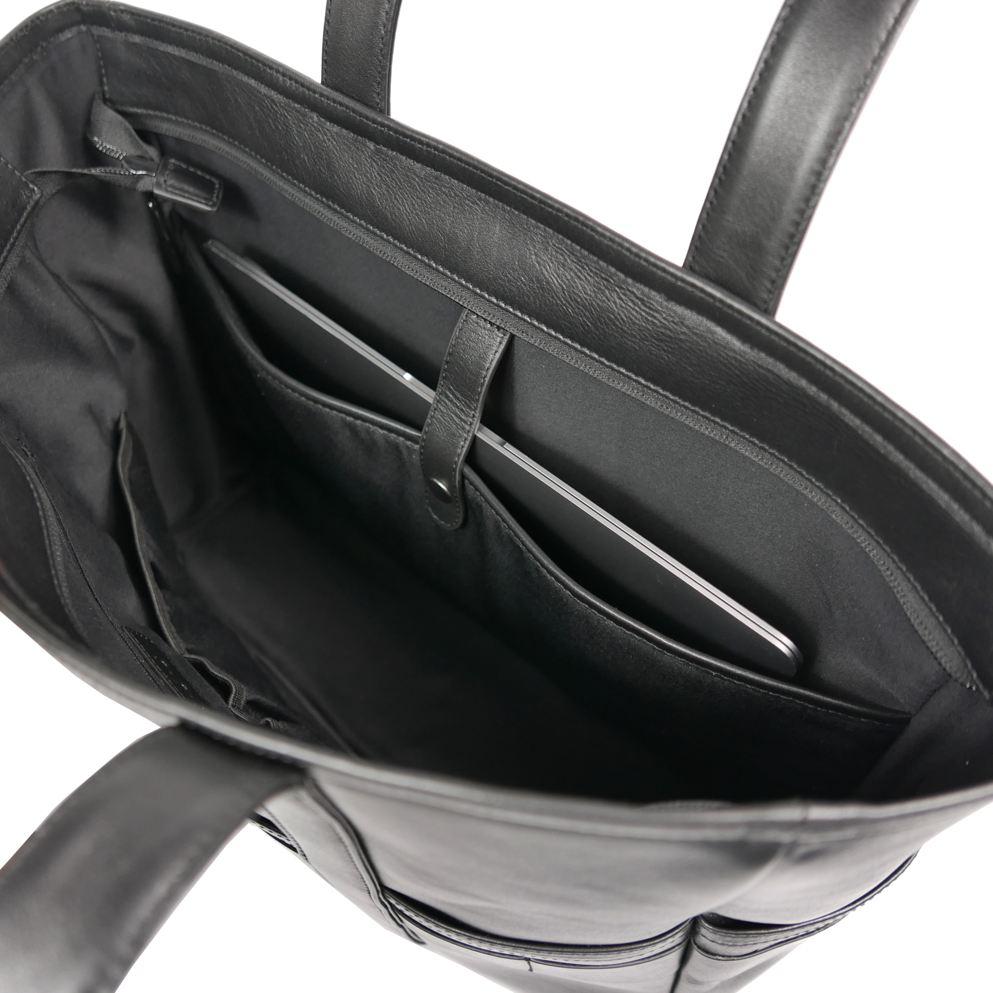 BTY《ビーティーワイ》ブラックシティトート_PCポケット13インチ