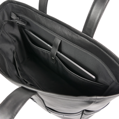 BTY《ビーティーワイ》ブラックシティトート_PCポケット13インチ