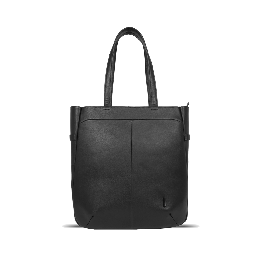 CSA《シーエスエー》ブラックシティトート| A4 対応 14インチPC対応 12L 縦36.5cm 防水本革 縦型 軽量 ユニセックス