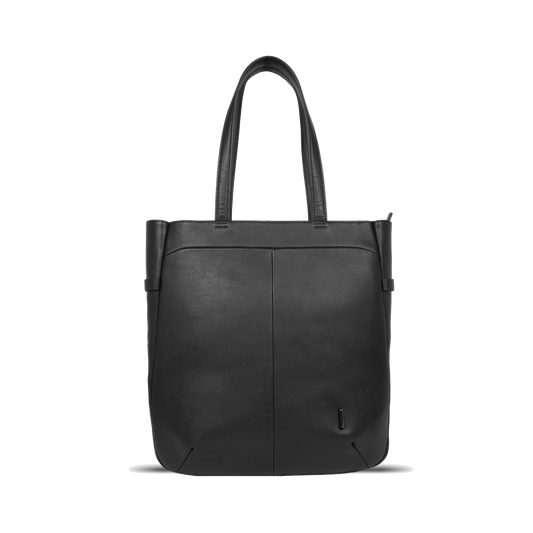 CSA《シーエスエー》ブラックシティトート| A4 対応 14インチPC対応 12L 縦36.5cm 防水本革 縦型 軽量 ユニセックス