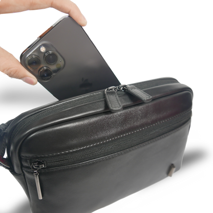 CSA《シーエスエー》シティショルダーバッグ | 防水本革 小型 薄型 軽量 スマホ お財布 ユニセックス