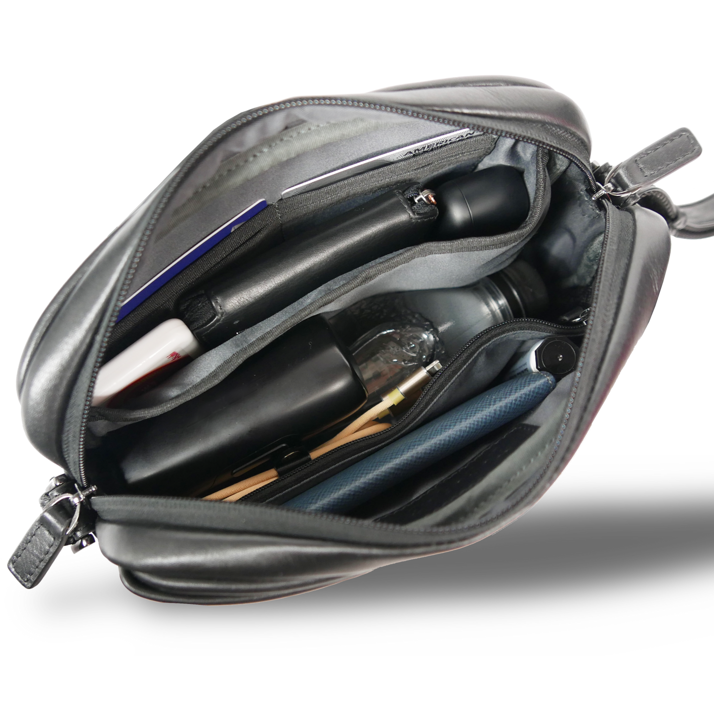 CSA《シーエスエー》シティショルダーバッグ | 防水本革 小型 薄型 軽量 スマホ お財布 ユニセックス