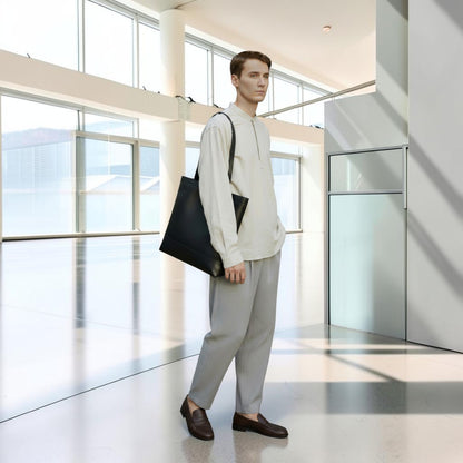 【新製品】BEH《ビーエイチ》スマートシティトート | A4対応 13インチPC対応 縦型 5L 横34.5cm 防水本革 軽量 薄型 ユニセックス