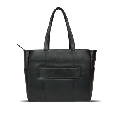 【新製品】STT《エスティーティー》ブラックシティトート | A4対応 15インチPC対応 14L 横36cm 防水本革 大容量 ユニセックス