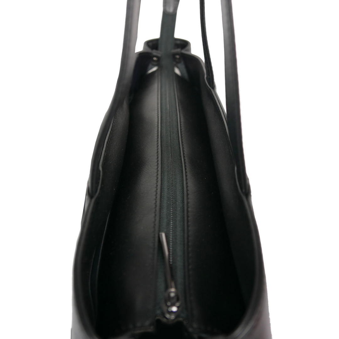 【新製品】STT《エスティーティー》ブラックシティトート | A4対応 15インチPC対応 14L 横36cm 防水本革 大容量 ユニセックス