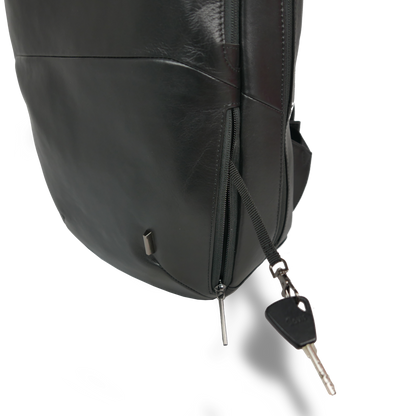 【新製品】STT《エスティーティー》ブラックシティリュック | A4 B4対応 15インチPC対応 12L 縦41cm 防水本革 大容量 ユニセックス