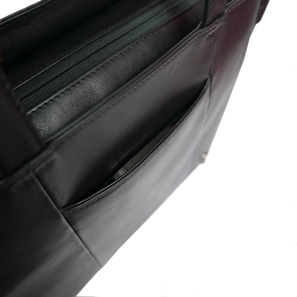 【新製品】STT《エスティーティー》ブラックシティトート | A4対応 15インチPC対応 14L 横36cm 防水本革 大容量 ユニセックス