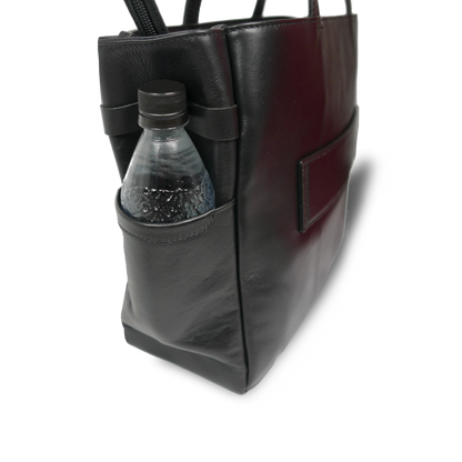 【新製品】STT《エスティーティー》ブラックシティトート | A4対応 15インチPC対応 14L 横36cm 防水本革 大容量 ユニセックス