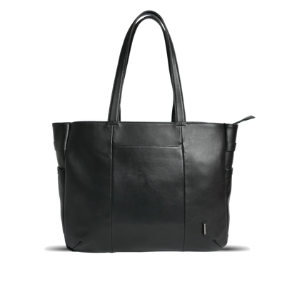 【新製品】STT《エスティーティー》ブラックシティトート | A4対応 15インチPC対応 14L 横36cm 防水本革 大容量 ユニセックス