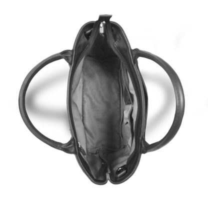 【新製品】BEO《ビーオー》ブラックシティミニトート＆ショルダー(2WAY仕様) ミニボストンバッグ| 横31cm 防水本革 コンパクト 大容量 ユニセックス