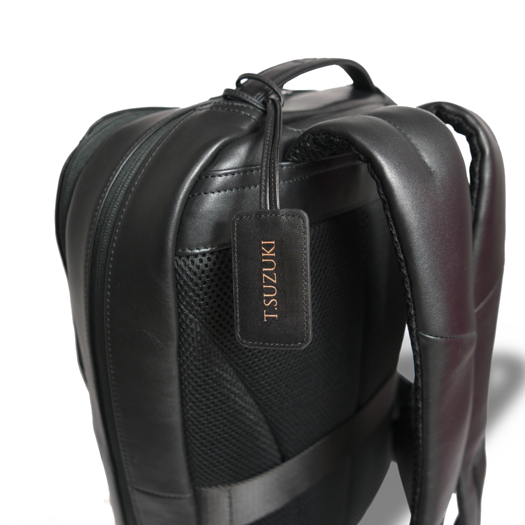 【新製品】レザータグ |  ネームタグ 名前刻印 名入れ 本革 ギフト ブラック ネイビー グレージュ