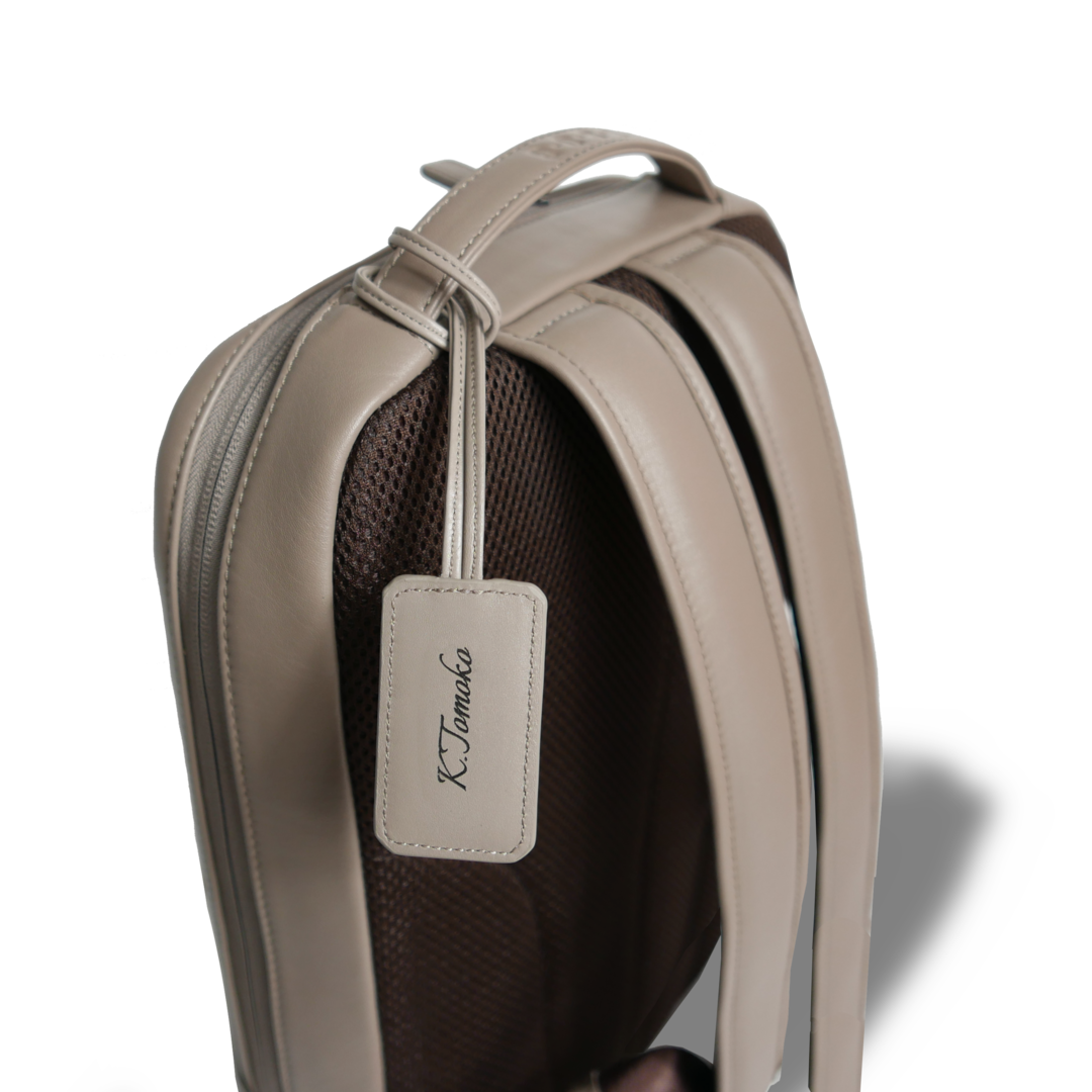 【新製品】レザータグ |  ネームタグ 名前刻印 名入れ 本革 ギフト ブラック ネイビー グレージュ