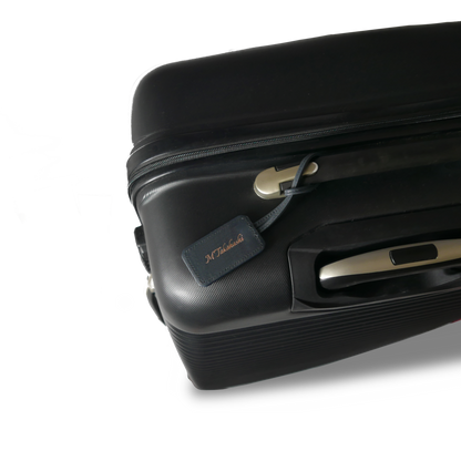 【新製品】レザータグ |  ネームタグ 名前刻印 名入れ 本革 ギフト ブラック ネイビー グレージュ