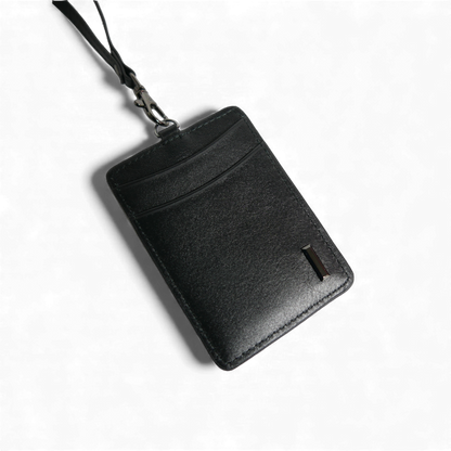 【新製品】シティIDカードケース＆パスケース(2WAY仕様) | 防水本革 ブラック グレージュ ユニセックス ネームホルダー ICカード 定期入れ スイカ 両面 カード収納 3枚収納