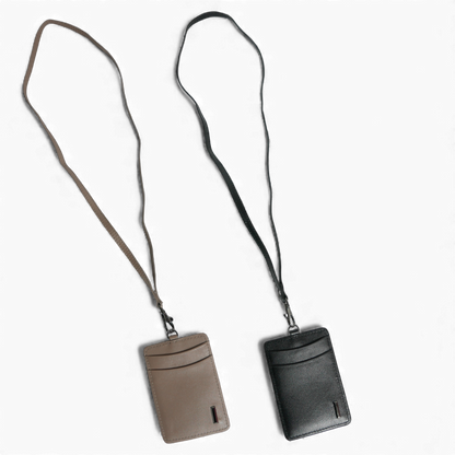 【新製品】シティIDカードケース＆パスケース(2WAY仕様) | 防水本革 ブラック グレージュ ユニセックス ネームホルダー ICカード 定期入れ スイカ 両面 カード収納 3枚収納