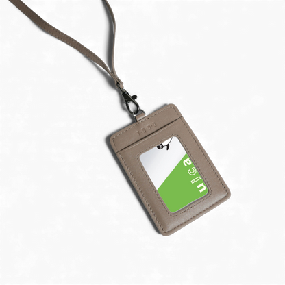 【新製品】シティIDカードケース＆パスケース(2WAY仕様) | 防水本革 ブラック グレージュ ユニセックス ネームホルダー ICカード 定期入れ スイカ 両面 カード収納 3枚収納