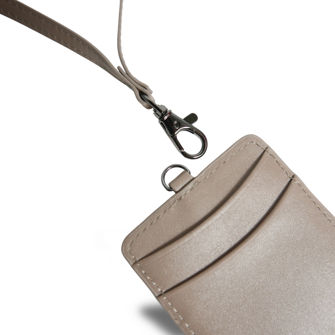 【新製品】シティIDカードケース＆パスケース(2WAY仕様) | 防水本革 ブラック グレージュ ユニセックス ネームホルダー ICカード 定期入れ スイカ 両面 カード収納 3枚収納