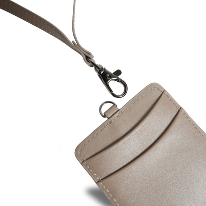 【新製品】シティIDカードケース＆パスケース(2WAY仕様) | 防水本革 ブラック グレージュ ユニセックス ネームホルダー ICカード 定期入れ スイカ 両面 カード収納 3枚収納