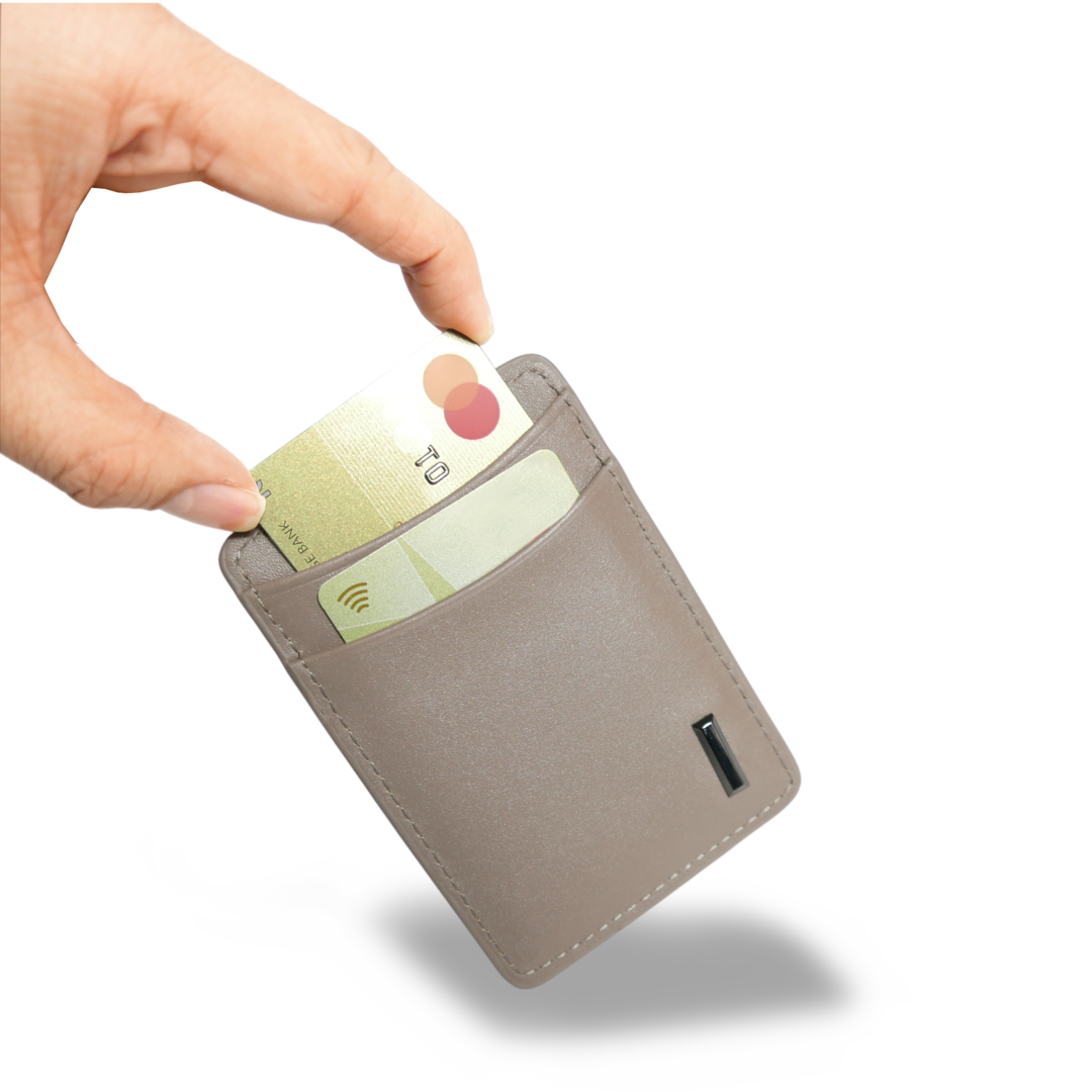 【新製品】シティIDカードケース＆パスケース(2WAY仕様) | 防水本革 ブラック グレージュ ユニセックス ネームホルダー ICカード 定期入れ スイカ 両面 カード収納 3枚収納