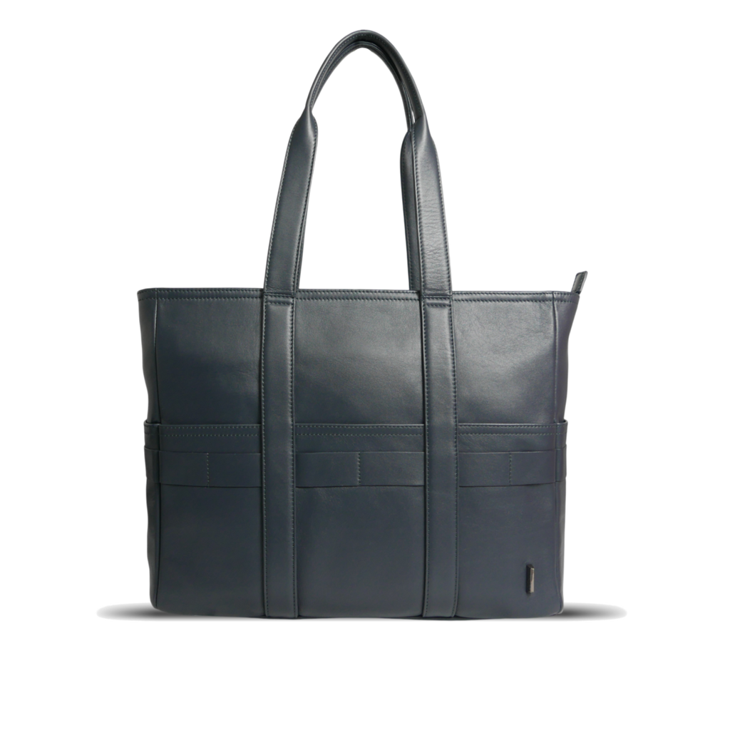 BTY《ビーティーワイ》シティトート | ブラック ネイビー A4 B4対応 15.6インチPC対応 15L 横38.5cm 防水本革 横型 大容量 ユニセックス