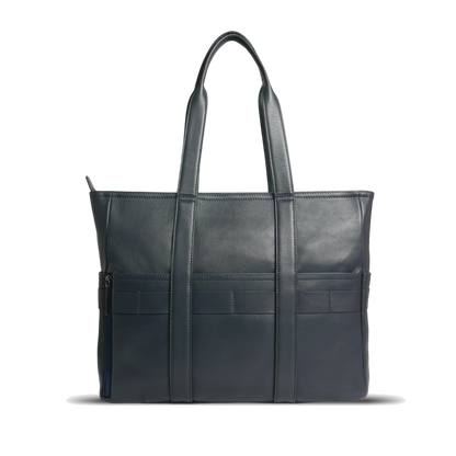 BTY《ビーティーワイ》シティトート | ブラック ネイビー A4 B4対応 15.6インチPC対応 15L 横38.5cm 防水本革 横型 大容量 ユニセックス