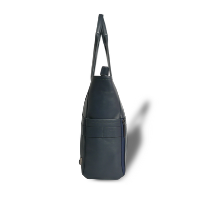 BTY《ビーティーワイ》シティトート | ブラック ネイビー A4 B4対応 15.6インチPC対応 15L 横38.5cm 防水本革 横型 大容量 ユニセックス