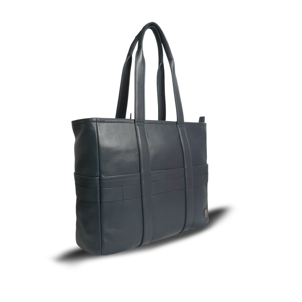 BTY《ビーティーワイ》シティトート | ブラック ネイビー A4 B4対応 15.6インチPC対応 15L 横38.5cm 防水本革 横型 大容量 ユニセックス