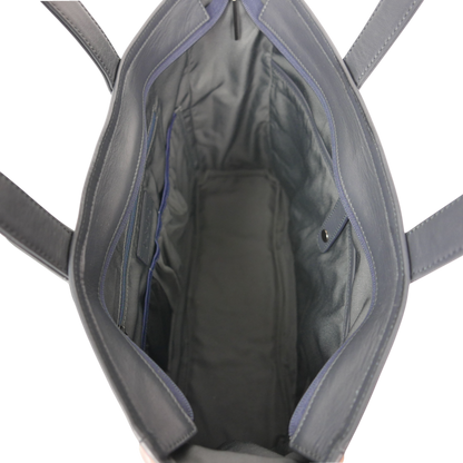 BTY《ビーティーワイ》シティトート | ブラック ネイビー A4 B4対応 15.6インチPC対応 15L 横38.5cm 防水本革 横型 大容量 ユニセックス