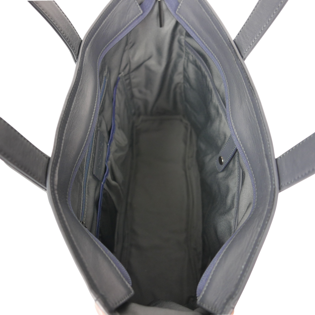 BTY《ビーティーワイ》シティトート | ブラック ネイビー A4 B4対応 15.6インチPC対応 15L 横38.5cm 防水本革 横型 大容量 ユニセックス