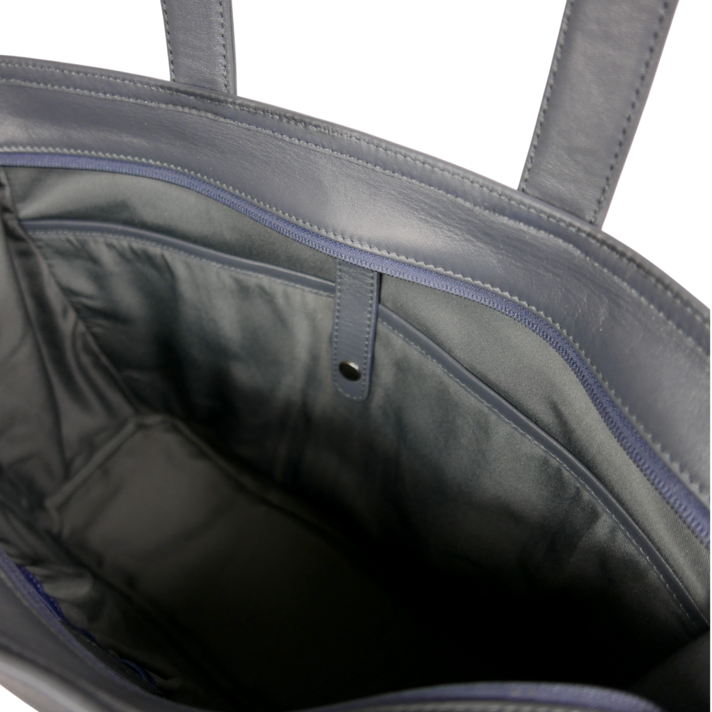 BTY《ビーティーワイ》シティトート | ブラック ネイビー A4 B4対応 15.6インチPC対応 15L 横38.5cm 防水本革 横型 大容量 ユニセックス