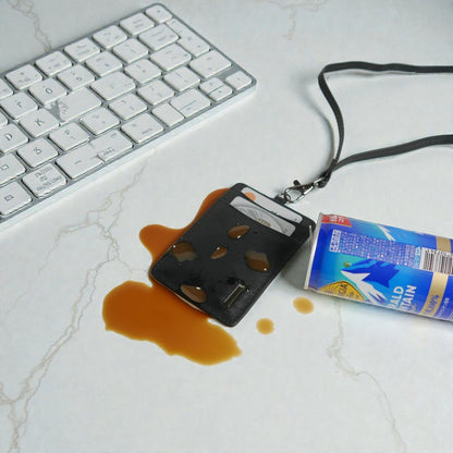 【新製品】シティIDカードケース＆パスケース(2WAY仕様) | 防水本革 ブラック グレージュ ユニセックス ネームホルダー ICカード 定期入れ スイカ 両面 カード収納 3枚収納