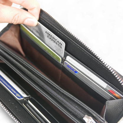 【新製品】TSOGバリューシリーズ長財布 | 本革 ブラック ネイビー グリーン ユニセックス コインケース ICカード 定期入れ スイカ 両面 カード収納 8枚収納