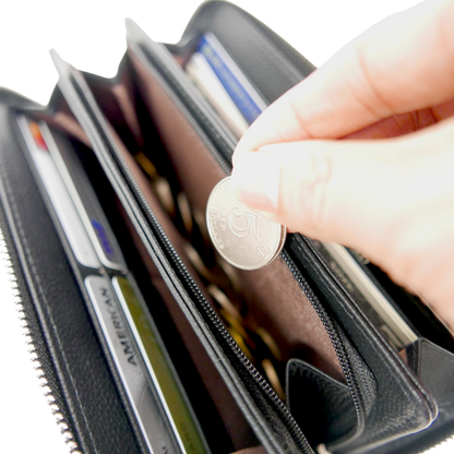 【新製品】TSOGバリューシリーズ長財布 | 本革 ブラック ネイビー グリーン ユニセックス コインケース ICカード 定期入れ スイカ 両面 カード収納 8枚収納