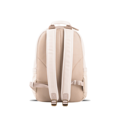 MUKO《ムコ》シティリュック | ブラック アイボリー A4 対応 15インチPC対応 15L 縦43cm 撥水レザー ナイロン 軽量 ユニセックス