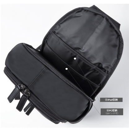 TAN《タン》ブラックシティリュック_ポケット⑮～⑯